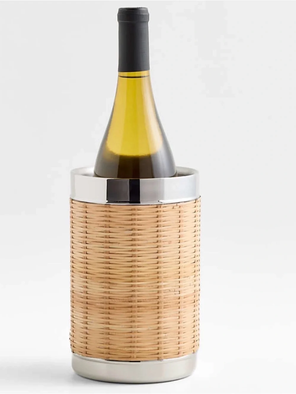 New without box Crate and Barrel Amici Wicker Bar Set